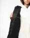K6153 - Uniseks fleecejas met gevoerde capuchon Black