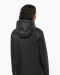 K6153 - Uniseks fleecejas met gevoerde capuchon Black