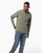 K912 - Enzo - Fleece met ritskraag Dark Grey