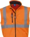 YHV006 - Softshell veiligheidsbodywarmer Hi Vis Orange / Navy