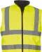 YHV008F - Omkeerbare fleece veiligheidsbodywarmer Hi Vis Yellow
