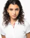 K252 - Damespolo korte mouwen Navy / White / Red