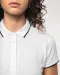 K252 - Damespolo korte mouwen Navy / White / Red