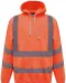 YHVK05 - Hi-Vis sweater met capuchon Hi Vis Orange