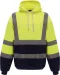 YHVK05 - Hi-Vis sweater met capuchon Hi Vis Yellow / Navy