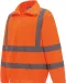 YHVK06 - Veiligheidsweater met 1/4 rits Hi Vis Orange