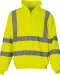 YHVK06 - Veiligheidsweater met 1/4 rits Hi Vis Yellow