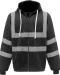 YHVK07 - Veiligheidssweatervest met capuchon Black