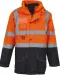 YHVP711 - Multifunctionele 7-in-1 veiligheidsparka Hi Vis Orange / Navy