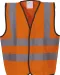 YHVW100CH - Veiligheidshesje voor kinderen met 2 Banden & Bretels Hi Vis Orange