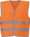 YHVW102CH - Veiligheidshesje met reflecterende zoom en strepen Hi Vis Orange