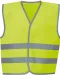 YHVW102CH - Veiligheidshesje met reflecterende zoom en strepen Hi Vis Yellow