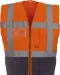 YHVW801 - Multifunctioneel veiligheidshesje Hi Vis Orange / Navy