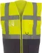YHVW801 - Multifunctioneel veiligheidshesje Hi Vis Yellow / Navy