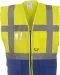 YHVW801 - Multifunctioneel veiligheidshesje Hi Vis Yellow / Royal Blue