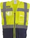 YHVW820 - Top Cool -hoge zichtbaarheid hesje Hi Vis Yellow / Navy