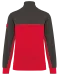 WK404 - Ecologische uniseks sweater met ritskraag Red / Dark Grey