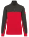 WK404 - Ecologische uniseks sweater met ritskraag Red / Dark Grey