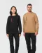 WK403 - Day To Day unisex sweater met zip contrasterende zak Black / Kelly Green
