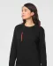 WK403 - Day To Day unisex sweater met zip contrasterende zak Black / Kelly Green