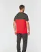 WK304 - Ecologisch tweekleurig uniseks T-shirt met korte mouwen Black / Forest Green