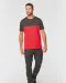WK304 - Ecologisch tweekleurig uniseks T-shirt met korte mouwen Black / Forest Green