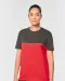 WK304 - Ecologisch tweekleurig uniseks T-shirt met korte mouwen Black / Forest Green