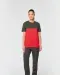 WK304 - Ecologisch tweekleurig uniseks T-shirt met korte mouwen Black / Forest Green
