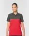 WK210 - Ecologische uniseks polo met korte mouwen in twee kleuren Black / Forest Green
