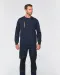 WK403 - Day To Day unisex sweater met zip contrasterende zak Black / Kelly Green