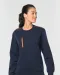 WK403 - Day To Day unisex sweater met zip contrasterende zak Black / Kelly Green
