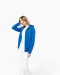 K4031 - Ecologische damessweater met capuchon en ritssluiting White