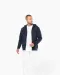 K4030 - Ecologische herensweater met capuchon en ritssluiting White