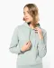 K4028 - Ecologische damessweater met capuchon White