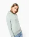 K4028 - Ecologische damessweater met capuchon White