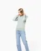 K4028 - Ecologische damessweater met capuchon White