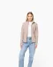 K907 - Microfleece met rits dames Natural
