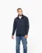 K487 - Sweater met ritskraag Black
