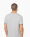K374 - Heren-t-shirt piqué V-hals Navy / Light Grey / White