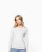 K383 - Dames T-shirt ronde hals lange mouwen White