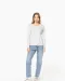 K383 - Dames T-shirt ronde hals lange mouwen White