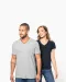 K374 - Heren-t-shirt piqué V-hals Navy / Light Grey / White