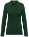 WK277 - Damespolo lange mouwen Forest Green