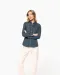 K518 - Dames denim blouse lange mouwen Blue Jean