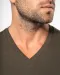 K358 - T-shirt V-hals lange mouwen White