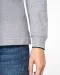 K281 - Dames polo van piquétricot met lange mouwen Black / Light Grey / White