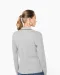 K281 - Dames polo van piquétricot met lange mouwen Black / Light Grey / White