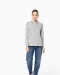K281 - Dames polo van piquétricot met lange mouwen Black / Light Grey / White