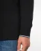 K280 - Heren polo van piquétricot met lange mouwen Black / Light Grey / White