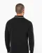 K280 - Heren polo van piquétricot met lange mouwen Black / Light Grey / White